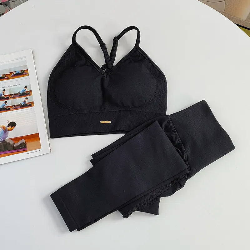 Ensemble "Aura" : Duo Legging & Brassière Sans Couture