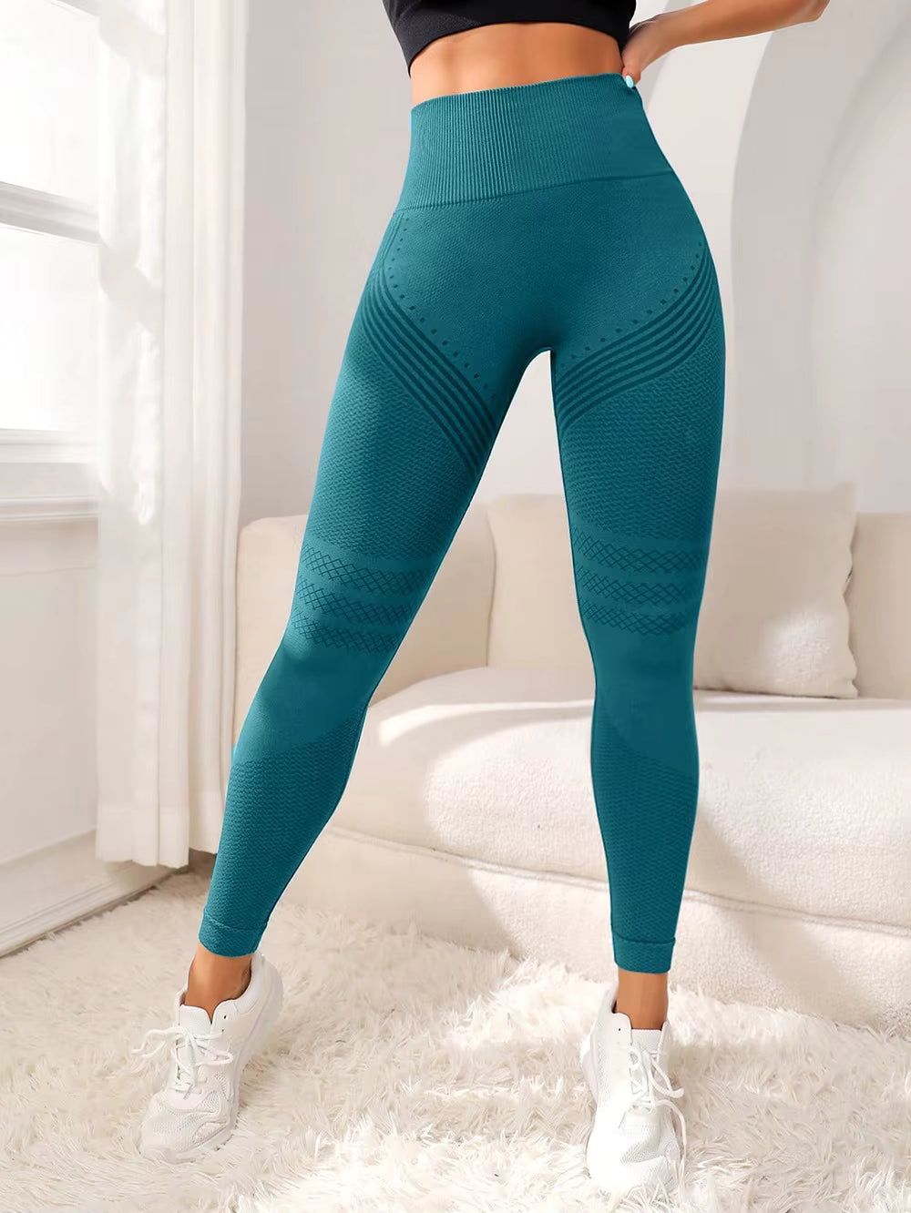 Legging de Sport Sculptant & Galbant – Taille Haute & Effet "Push-Up"
